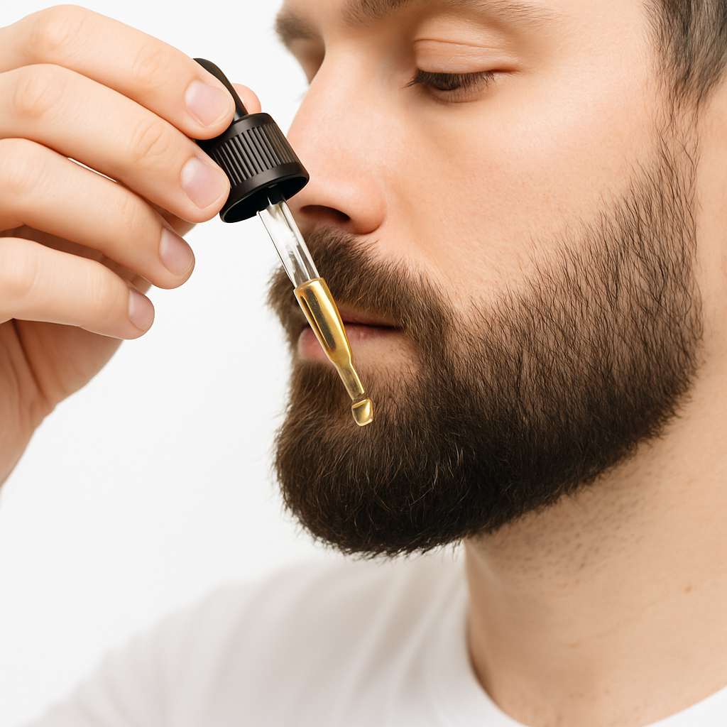 Huile de soin à barbe